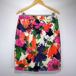 Bright floral pencil skirt from Jcrew